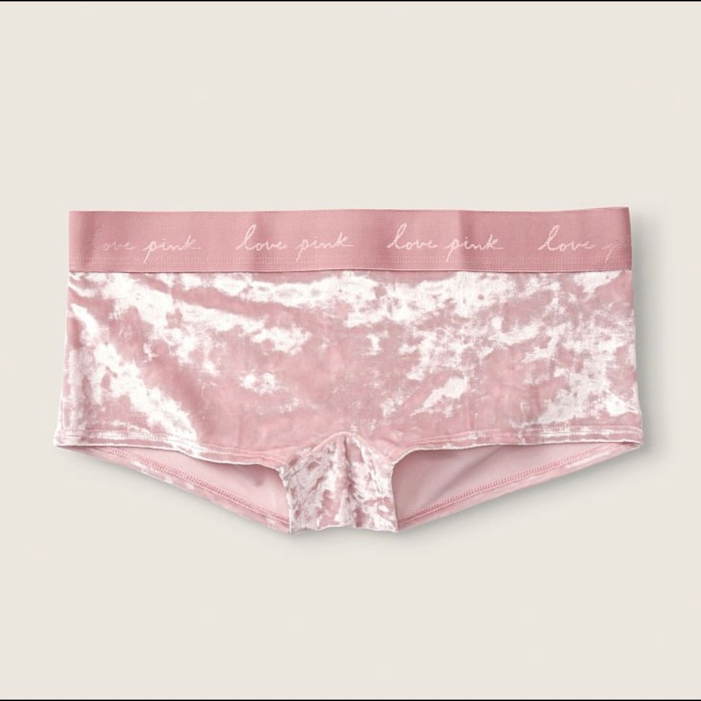Victoria secret Damsel pink velvet shortie